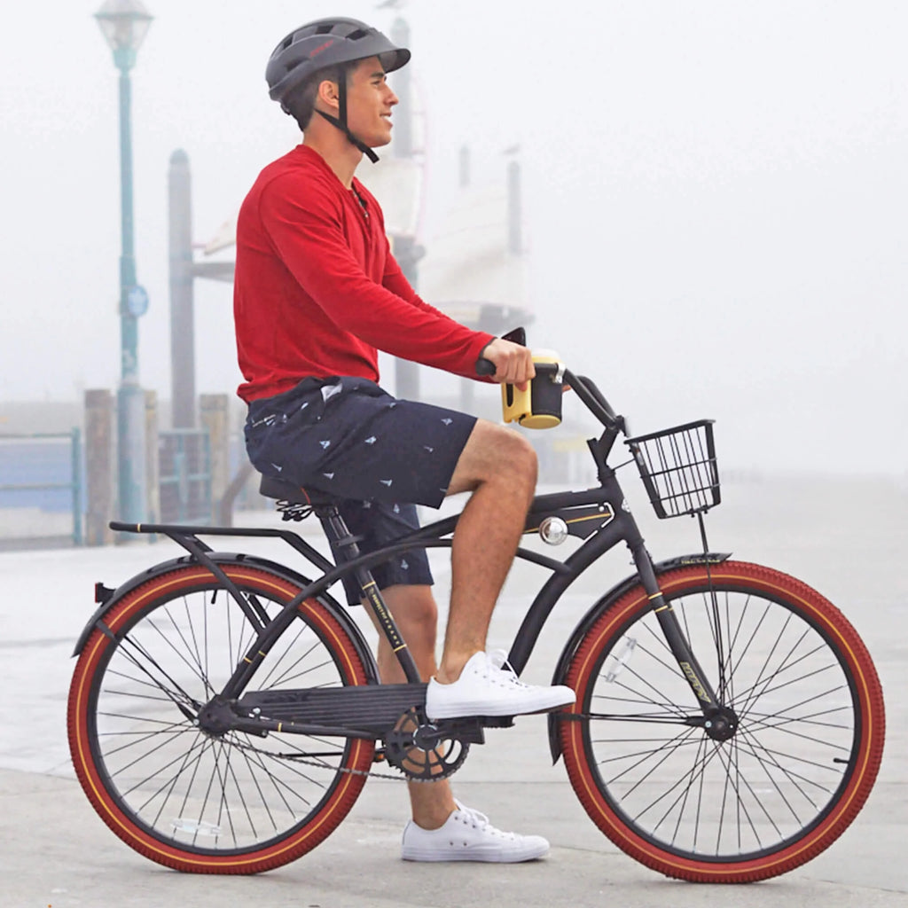 Huffy 26" Nel Lusso Men's Single-Speed Cruiser Bike, Charcoal H115248