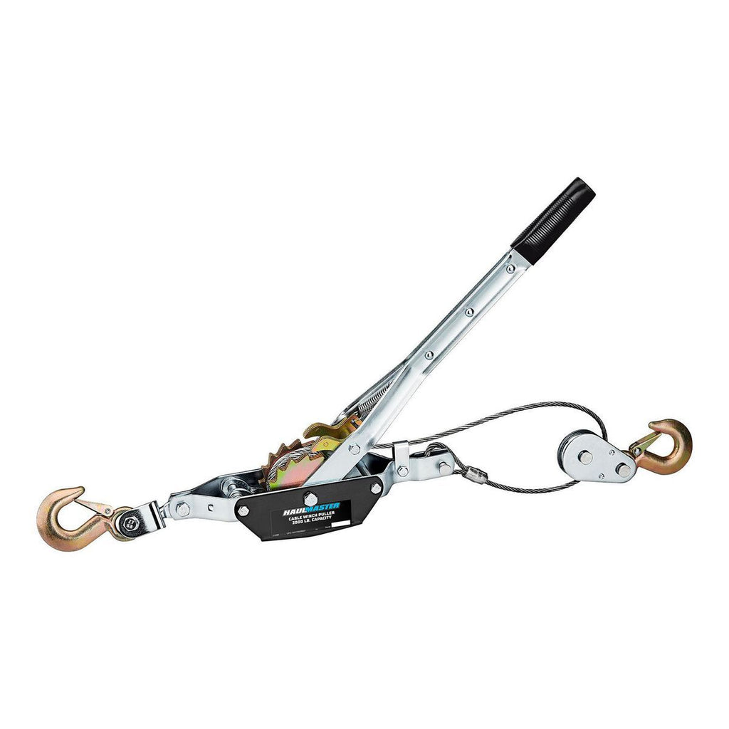 HAUL-MASTER 2000 lb., 1 Ton Capacity 10 ft. Cable Winch Puller