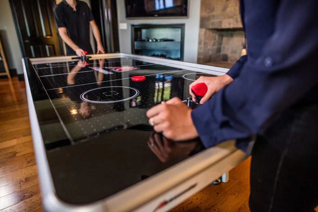 Atomic Avenger 8' Hockey Table with LED Scoring and 120V Blowers L3603
