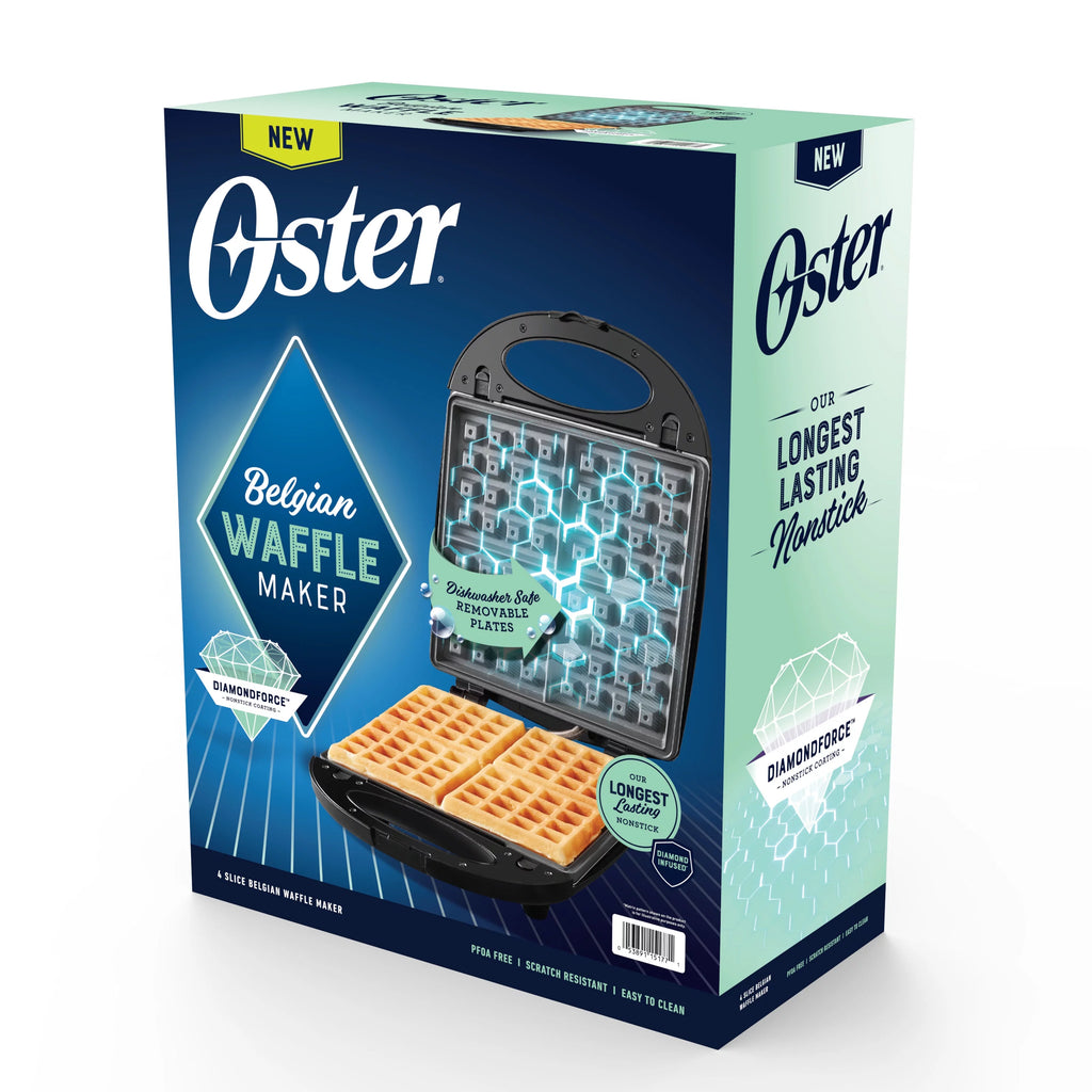 Oster DiamondForce Belgian Waffle Maker with Removable Plates K40965