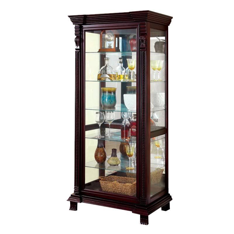 Furniture of America Lisandro Curio Cabinet Espresso T628023