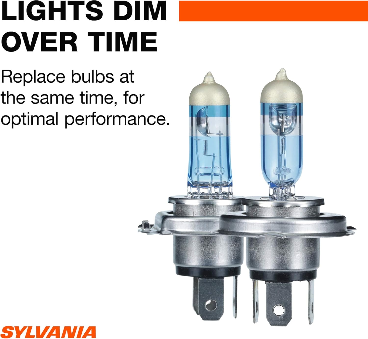 SYLVANIA 9003 SilverStar Ultra Halogen Headlight Bulb, High/Low Beam, 2 Pack N896