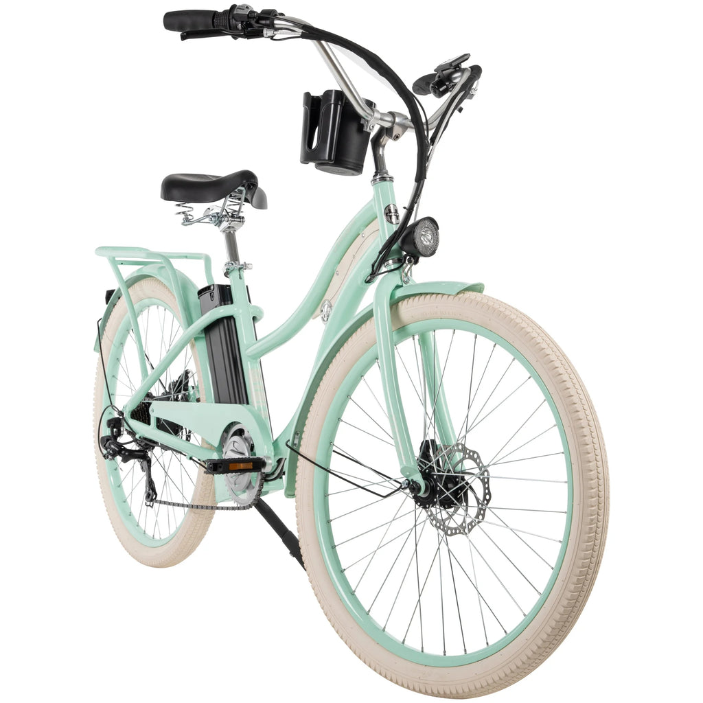 Huffy Nel Lusso 26-in 7-Spd Electric Cruiser Bike, Mint Green T5257