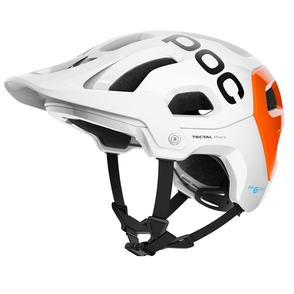 POC Tectal Race Spin NFC Helmet - White Orange