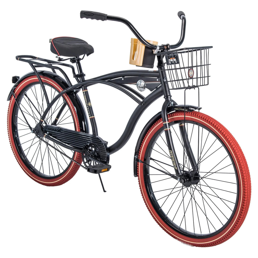 Huffy 26 In. Nel Lusso Men's Single-Speed Comfort Cruiser Bike, Charcoal