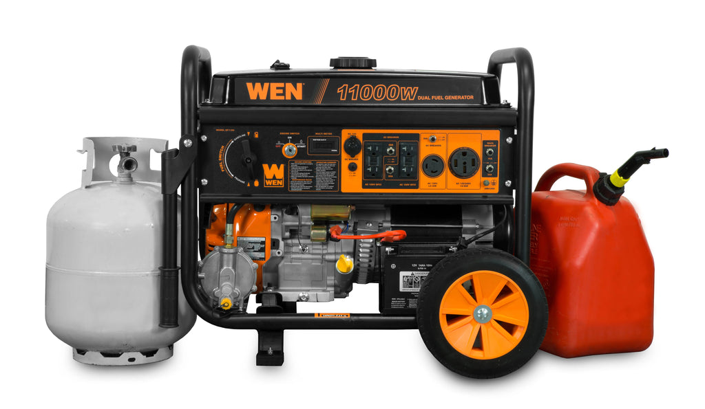 WEN 11,000-Watt Dual Fuel Portable Generator with Electric Start O506161