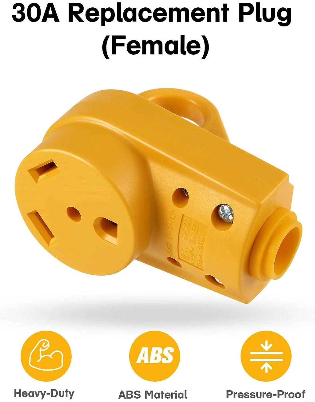 Epicord RV 30 Amp Receptacle Plug Male & Female Power Cord End Replacement 125V W3192