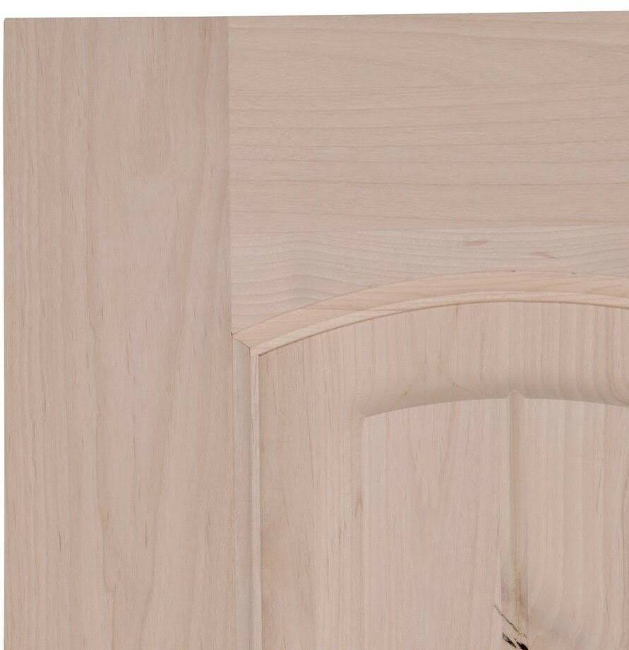 Krosswood Doors 28 in. x 80 in. Rustic Knotty Alder 2-Panel Arch Solid A70745