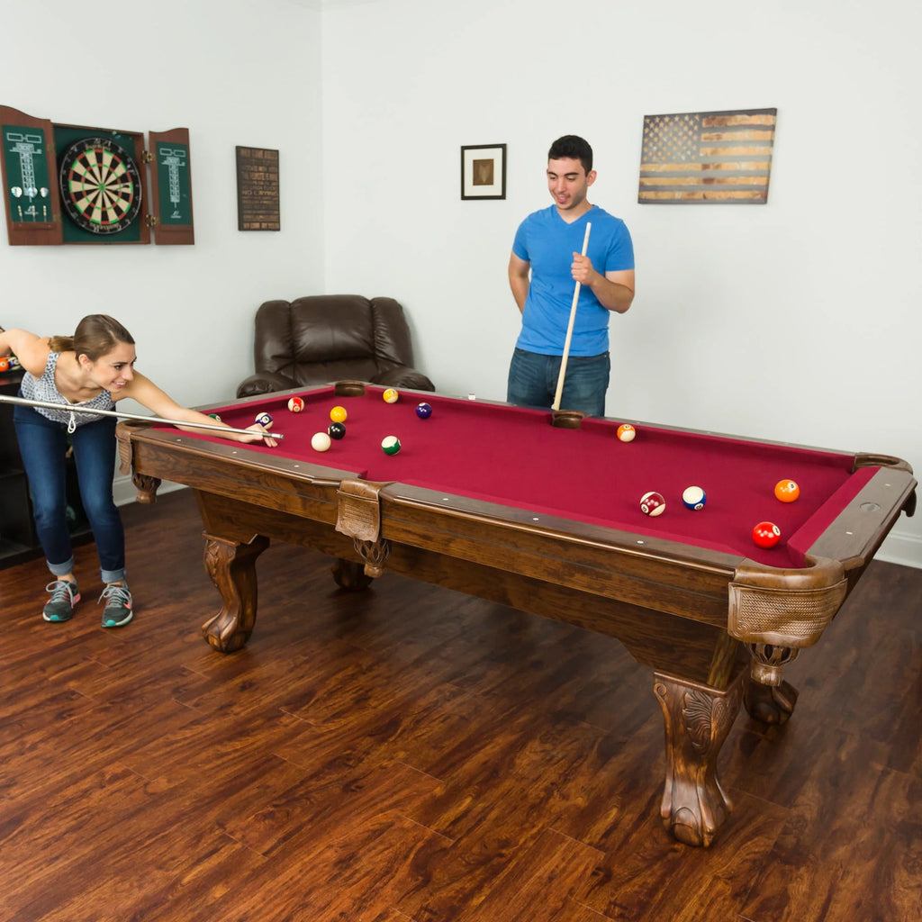 Classic Sports Brighton 87 Billiard Pool Table, Tan G11980