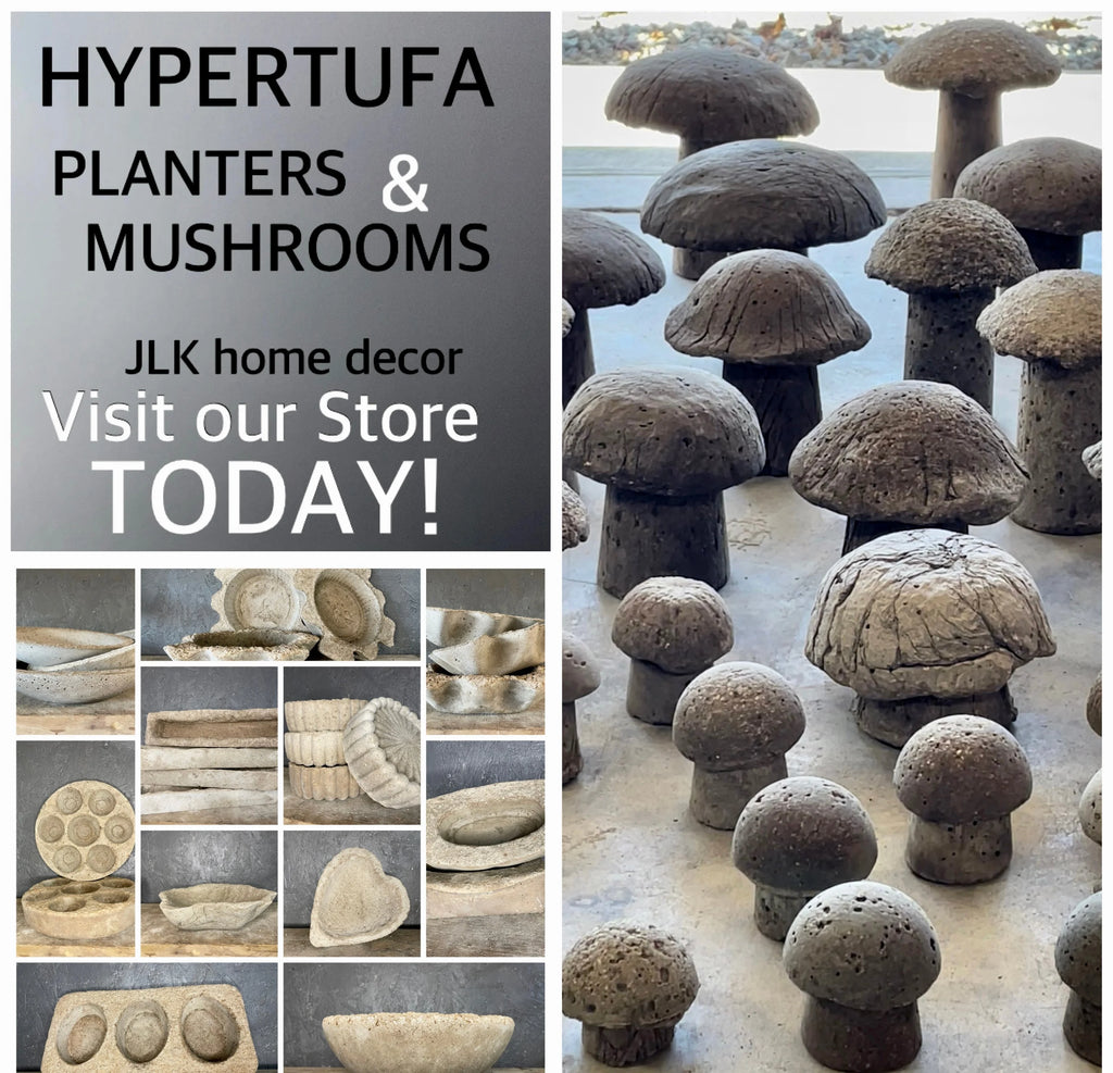 Cement Mushrooms Hypertufa Garden Decor for Fairy Garden D405