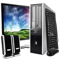 HP Compaq DC5800 Desktop Intel Core 2 Duo 2.4GHz 4GB RAM 500GB HDD DVD Windows 10 Home 19" Monitor, Keyboard, Mouse, Speaker Bundle WiFi