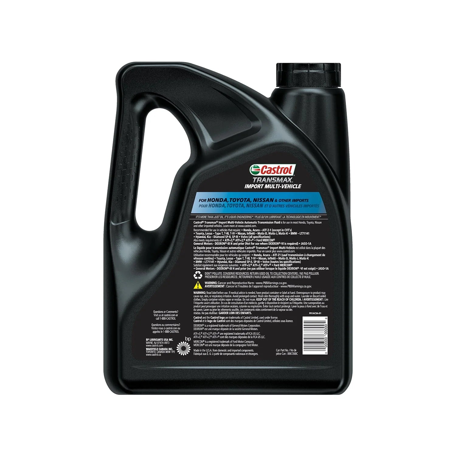 Castrol Transmax Import Multi-Vehicle Automatic Transmission Fluid, 1 Gallon S254
