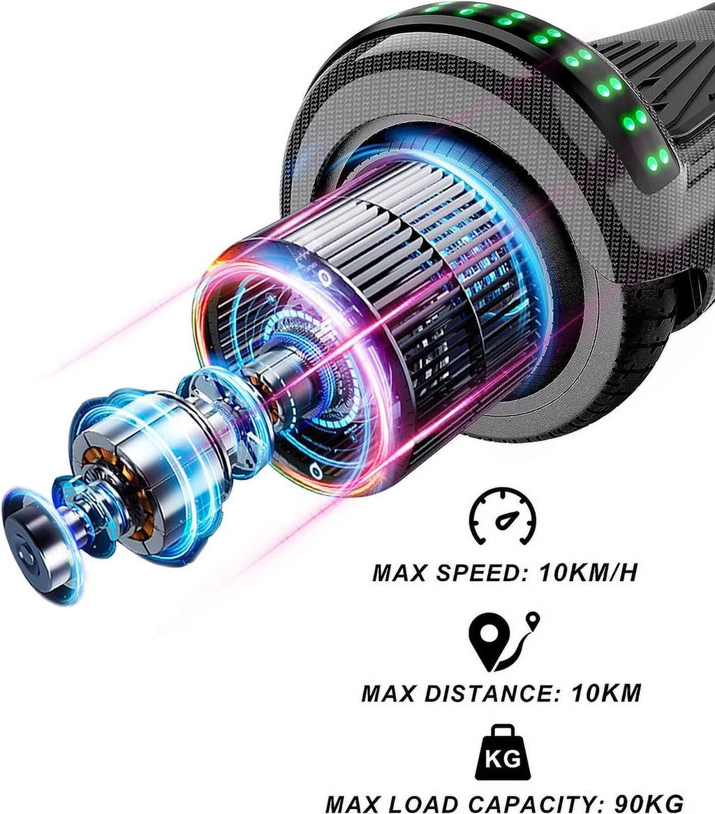 LIEAGLE Hoverboard with Seat Attachment, 6.5 inch Self Balancing Scooter S62540