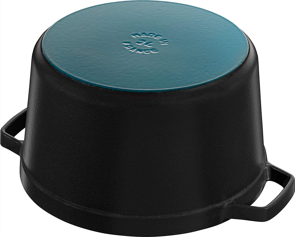 Matte Black Cast Iron Dutch Oven 5-qt Tall Cocotte Made in France S79006