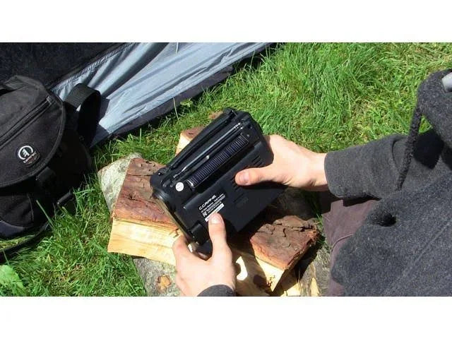 C Crane Solar Observer Emergency Portable Radio with Crank & Flashlight Q207687