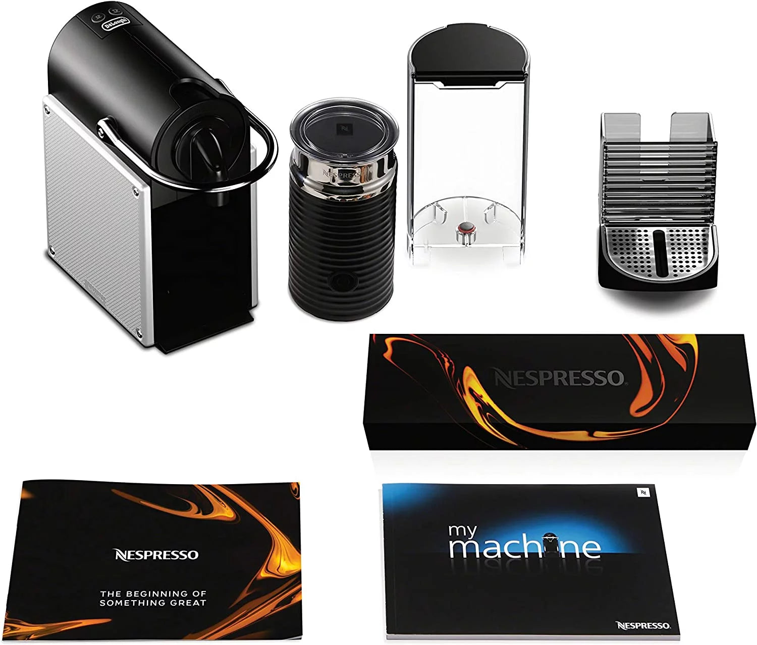 Nespresso Pixie Espresso Machine by De'Longhi Aluminum F527343