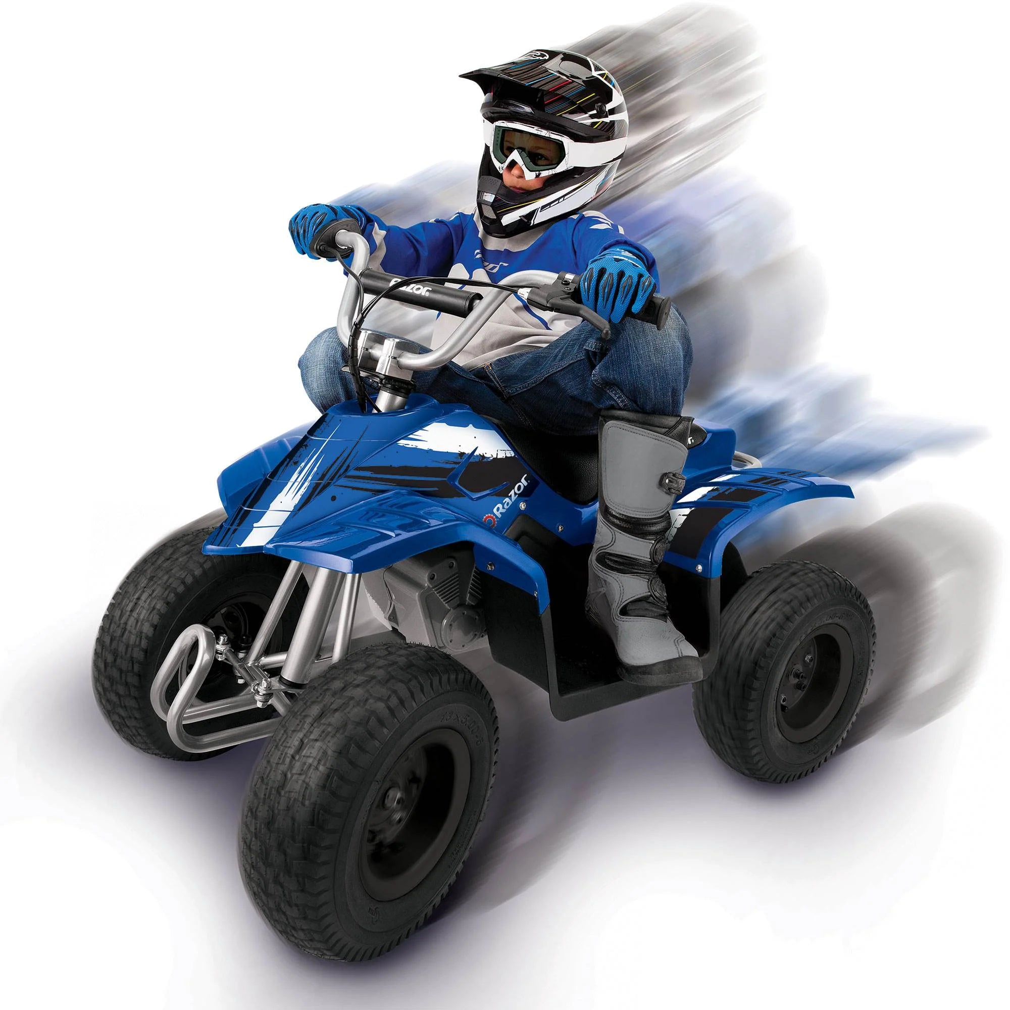 Razor Kids Electric Off Road Mini Dirt Quad Bike 24V, Blue E4504
