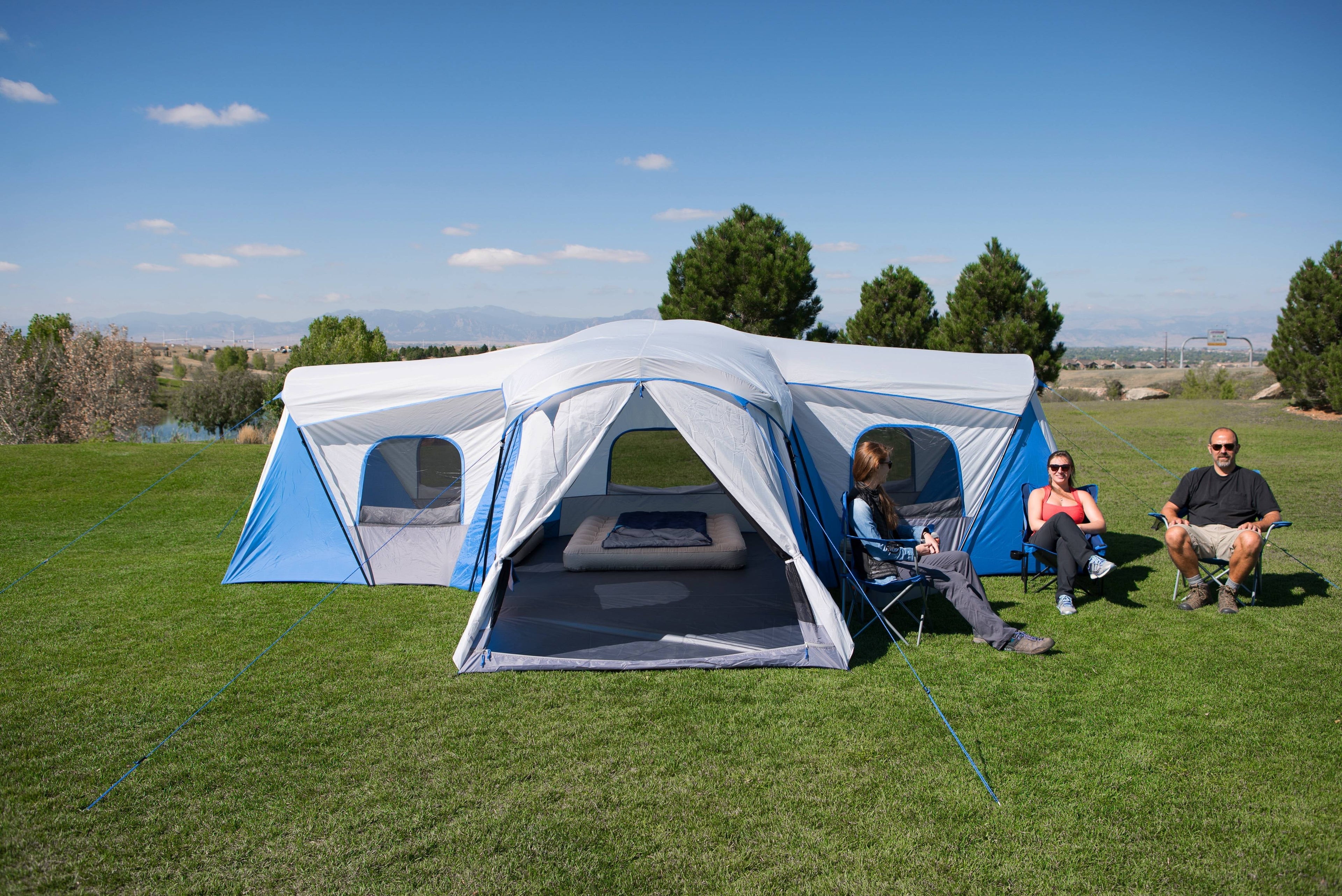 Ozark Trail 16-Person 3-Room Family Cabin Tent with 3 Entrances B5098