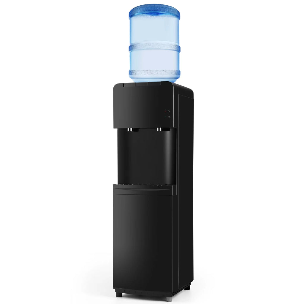 COSVALVE 5 Gallon Top Loading Hot/Cold Water Cooler Dispenser Freestanding with Child Safety Lock