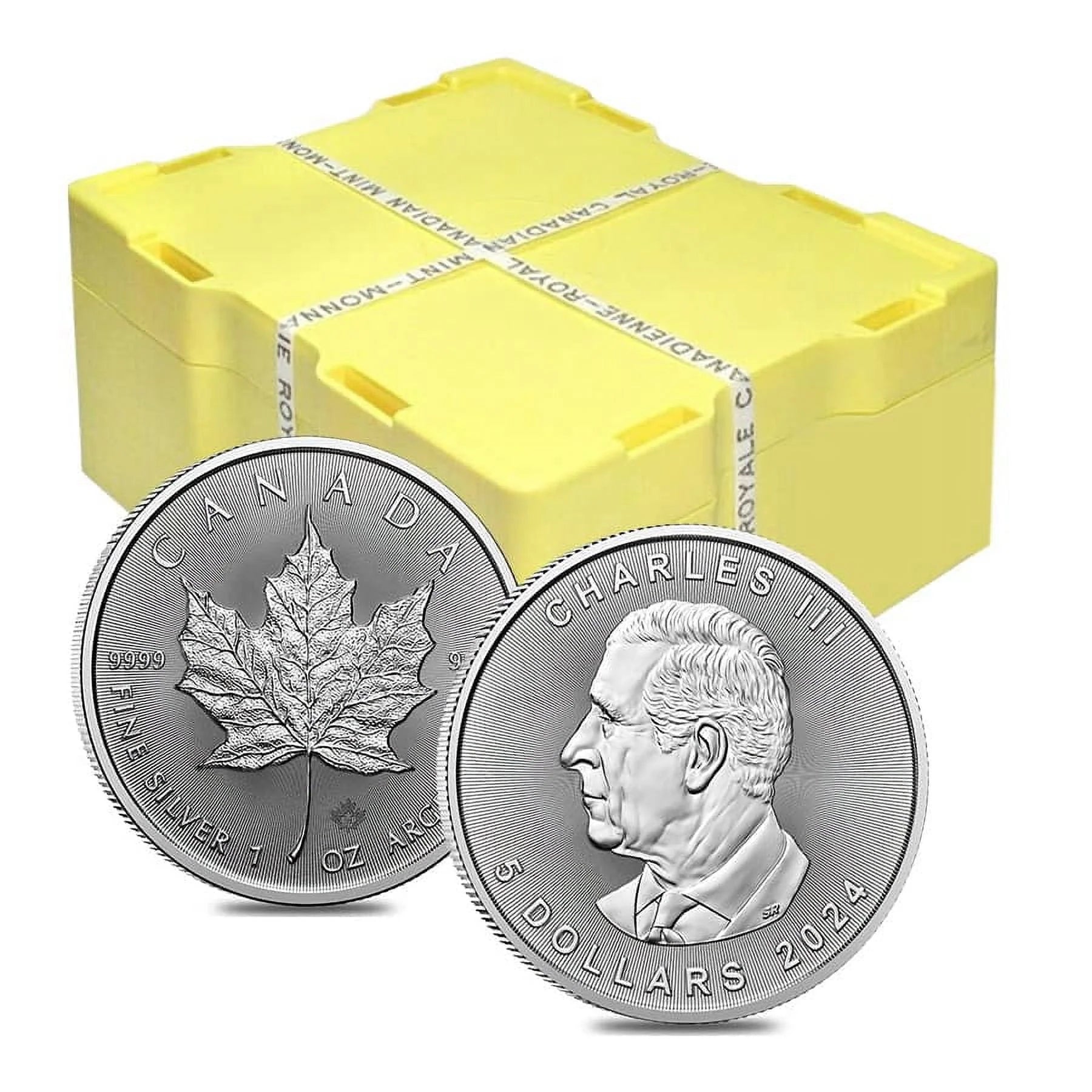2024 1 oz Canadian Silver Maple Leaf Coin BU (25 Coins) Z792753