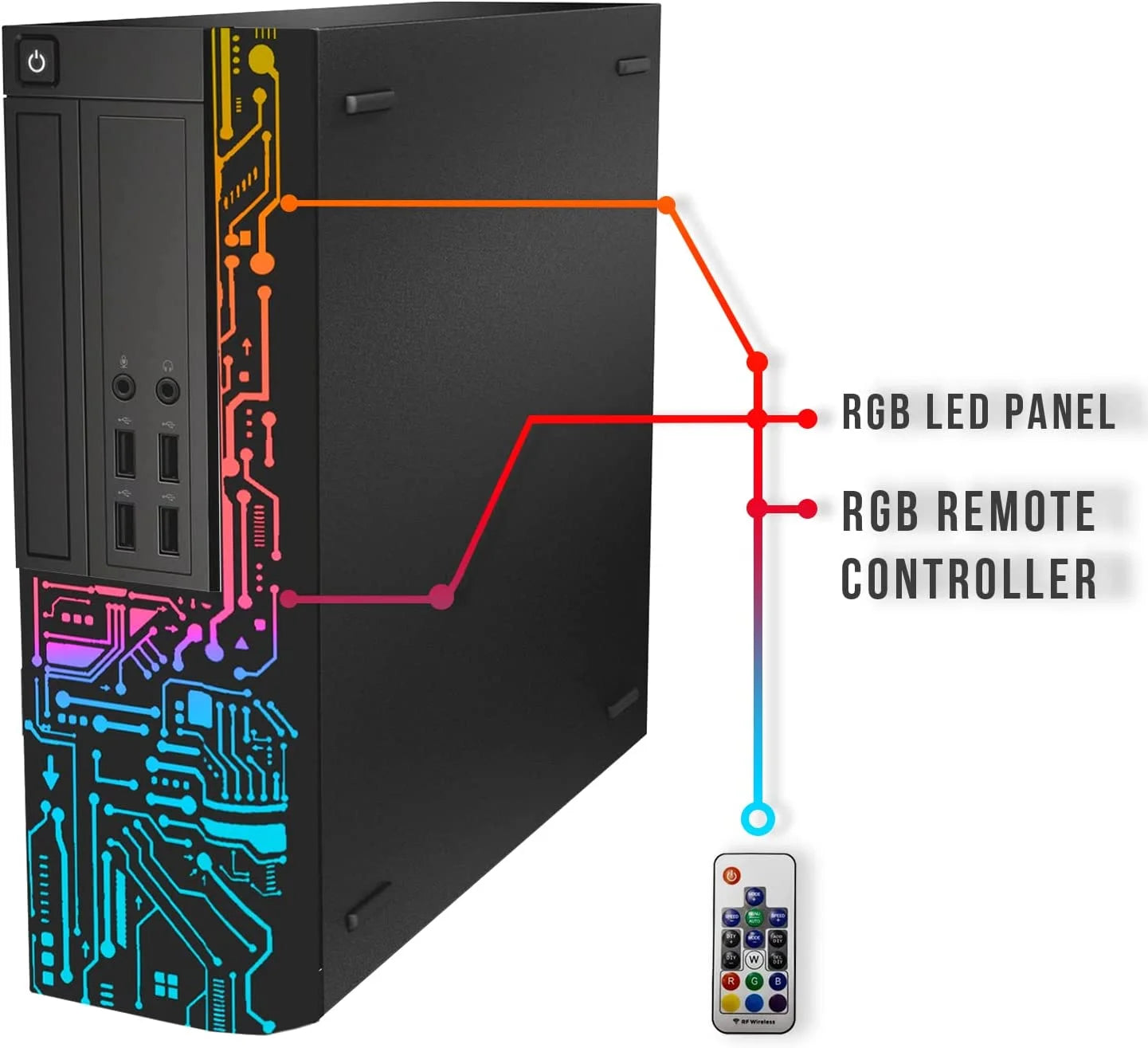TechMagnet Siwa 8 Desktop PC, Core i5, 8GB RAM, 500GB HDD, 27" 165Hz Monitor B784