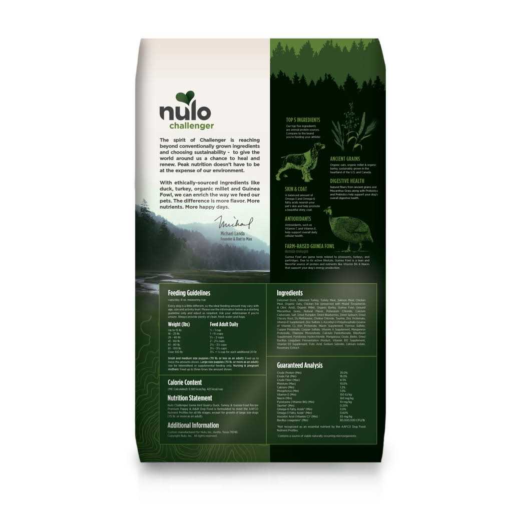 Nulo Challenger Game Bird Duck Turkey & Guinea Fowl Dry Dog Food O4705