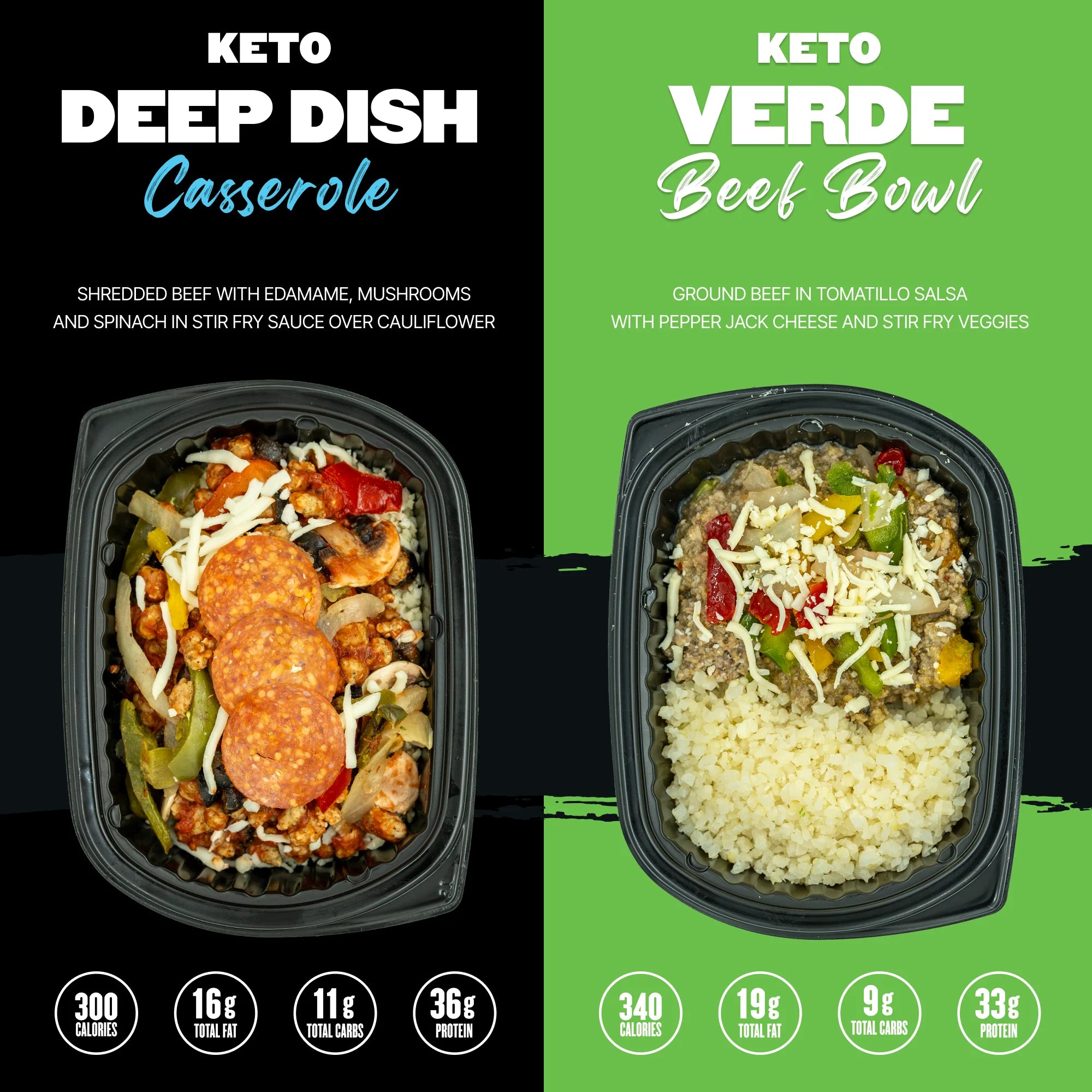 Clean Eatz Keto Diet Meal Plan - 6 Frozen Meals Delivered M953