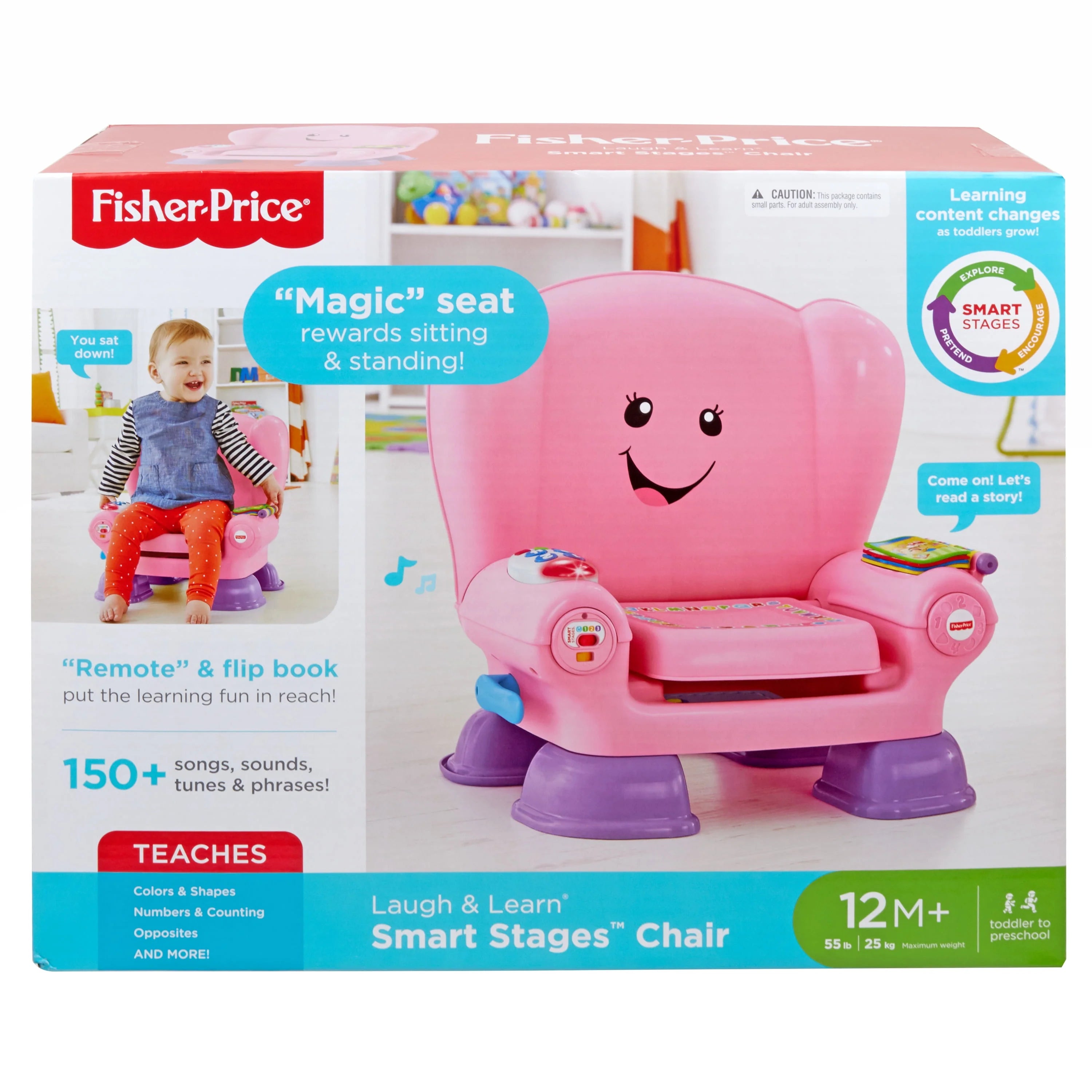 Fisher-Price Laugh & Learn Smart Stages Chair, Pink P8624