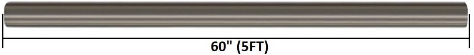 Stainless Steel Straight Exhaust Pipe 2.5" OD 5' Long, Pack of 2 J8414