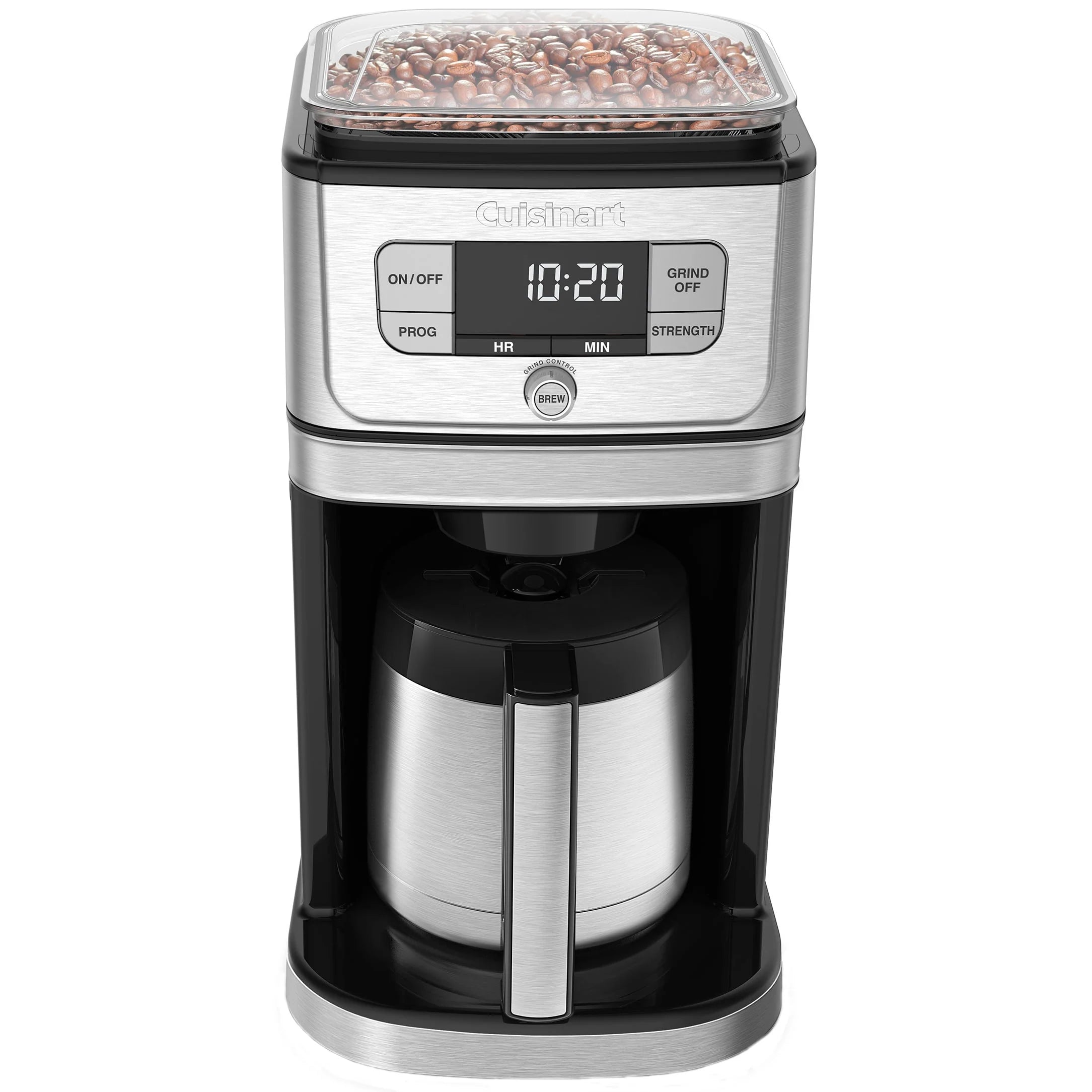Cuisinart Grind & Brew 10 Cup Burr Coffeemaker, Silver C1314