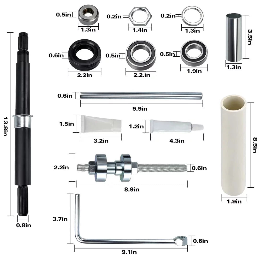 Washer Bearing Kit W10435302 W10447783 for Whirlpool Kenmore Cabrio Maytag H344401