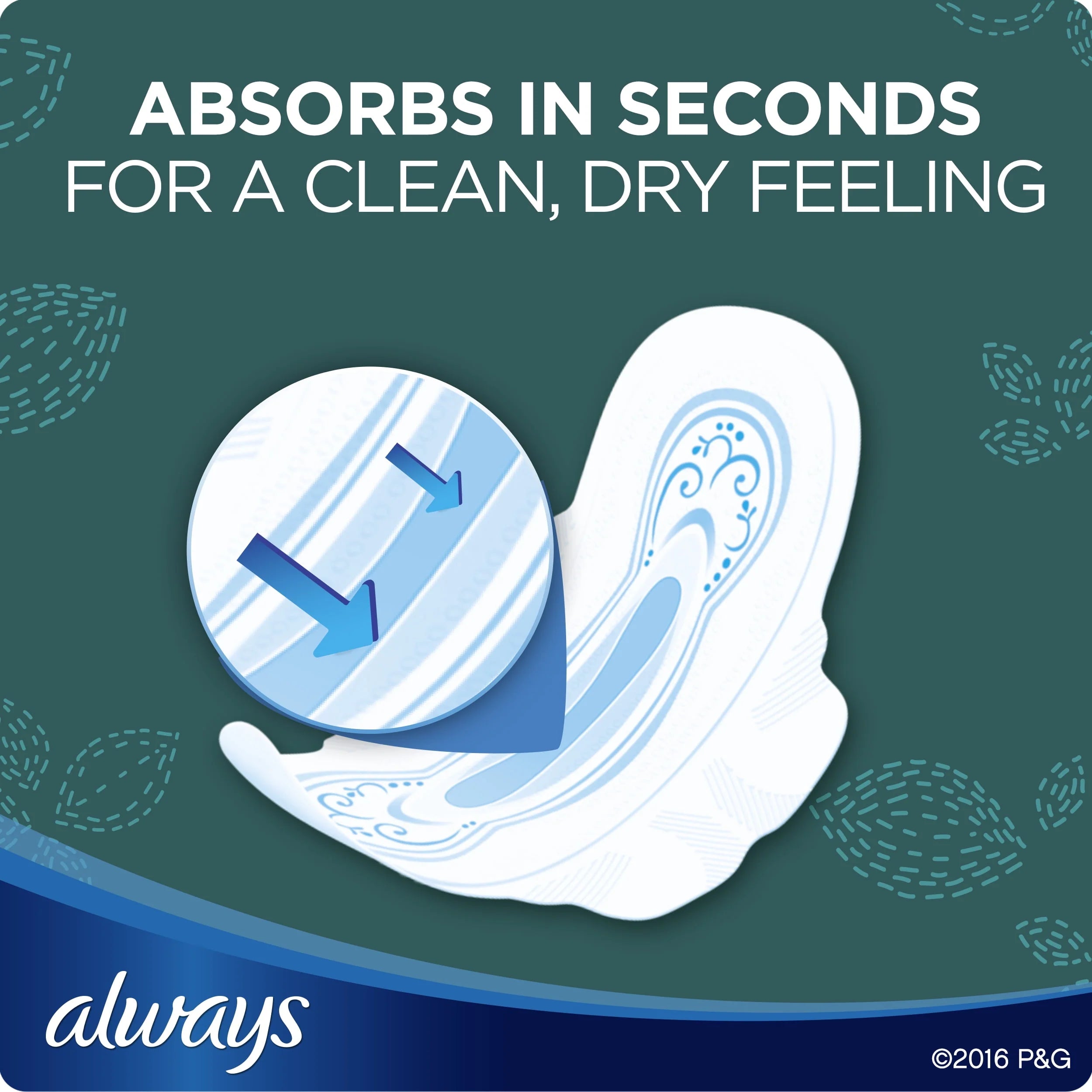 Always Ultra Thin Overnight Pads with Wings Size 4, 36 Count L6469