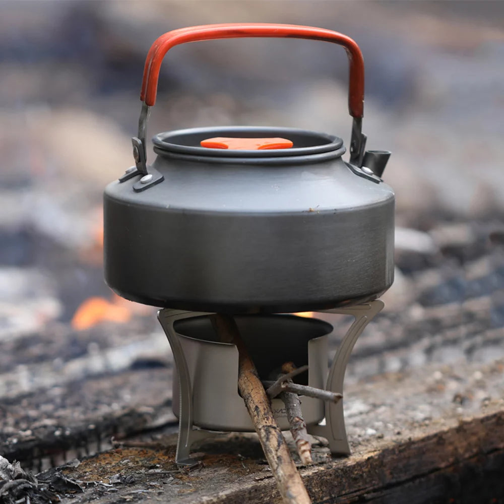 Lixada Ultralight Mini Titanium Alcohol Stove for Hiking O476