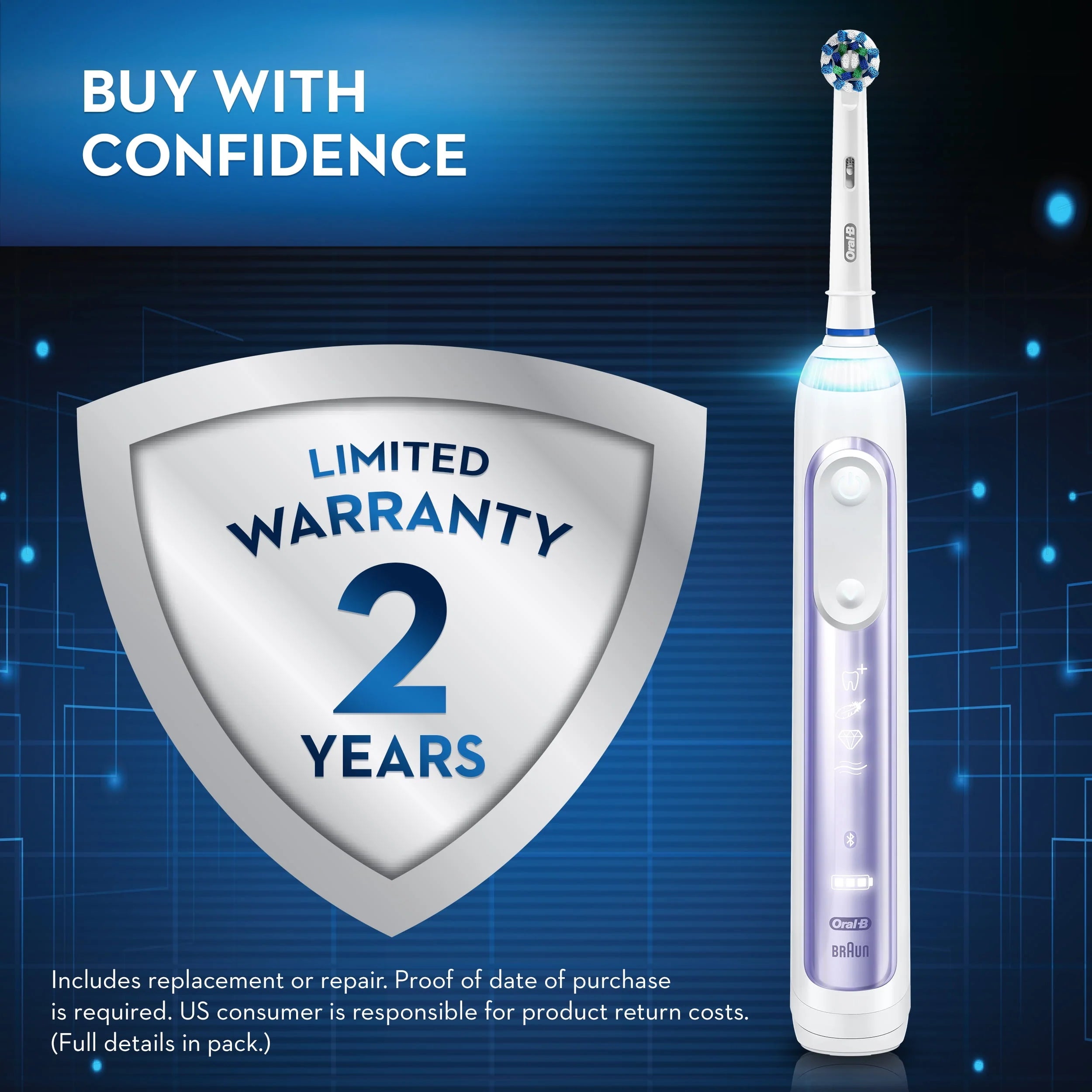 Oral-B Genius 6000 Rechargeable Electric Toothbrush, Rose Gold V276