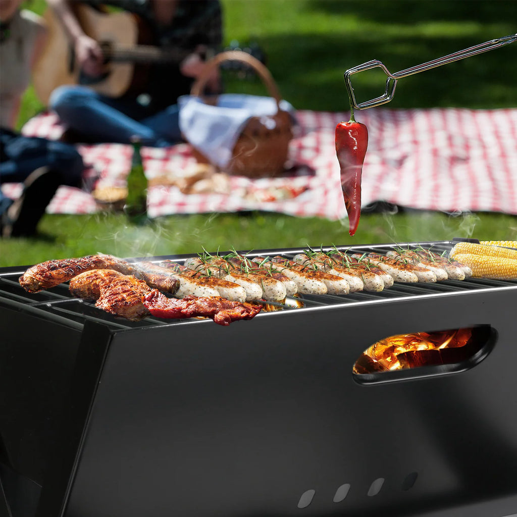 iMounTEK Portable Foldable Charcoal BBQ Grill for Outdoor Camping H73194