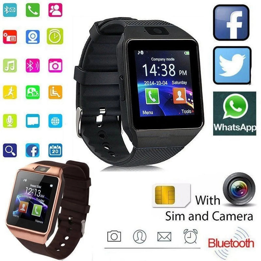 DZ09 Bluetooth Smart Watch for Men Women with Camera S648902