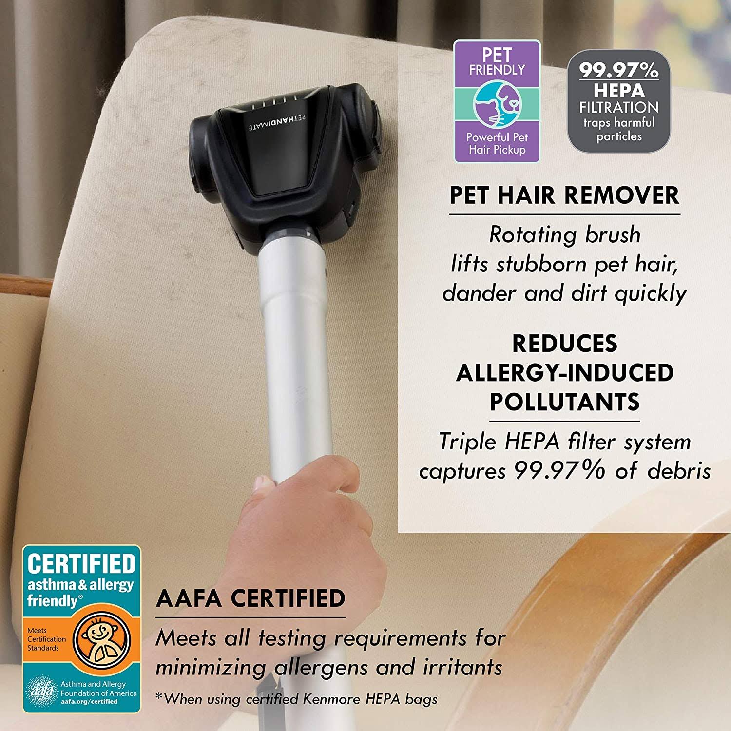 Kenmore Elite 31150 Bagged Upright Vacuum with Pet Handi-Mate W12171