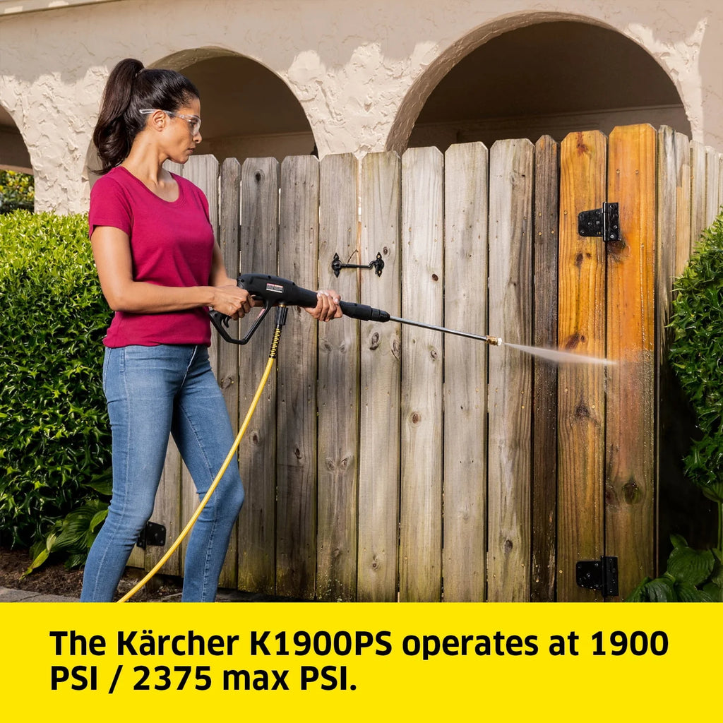 Karcher K1900PS 2375 Max PSI Electric Pressure Washer with 3 Nozzles V84517