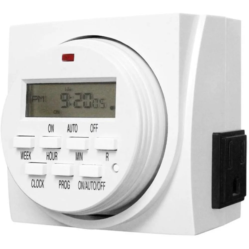 iPower 7 Day Digital Programmable Timer, Dual Outlet, 2 Pack F92537