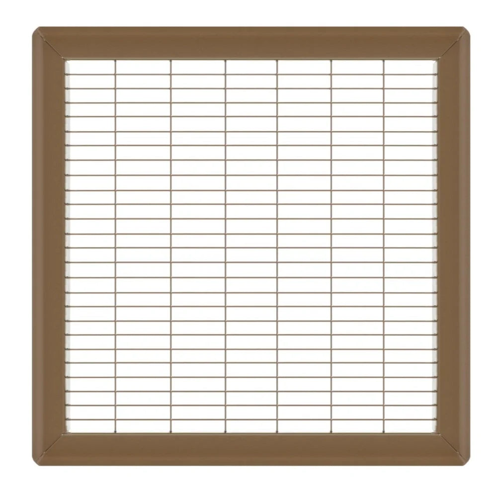 14in x 14in Imperial Brown Heavy Gauge Steel Floor Grille - Heating and Cooling Air Vent