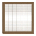 14in x 14in Imperial Brown Heavy Gauge Steel Floor Grille - Heating and Cooling Air Vent