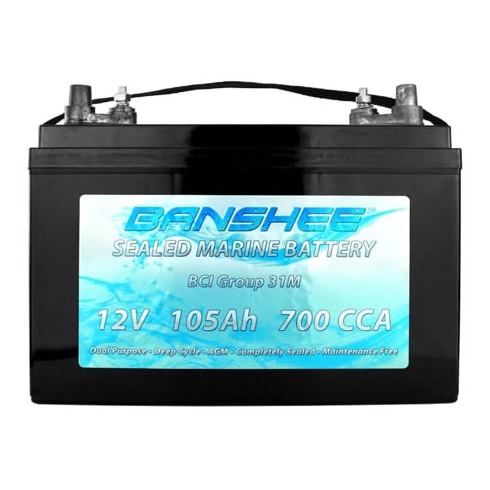 Banshee Group 31 Deep Cycle Sealed AGM Marine Battery N296