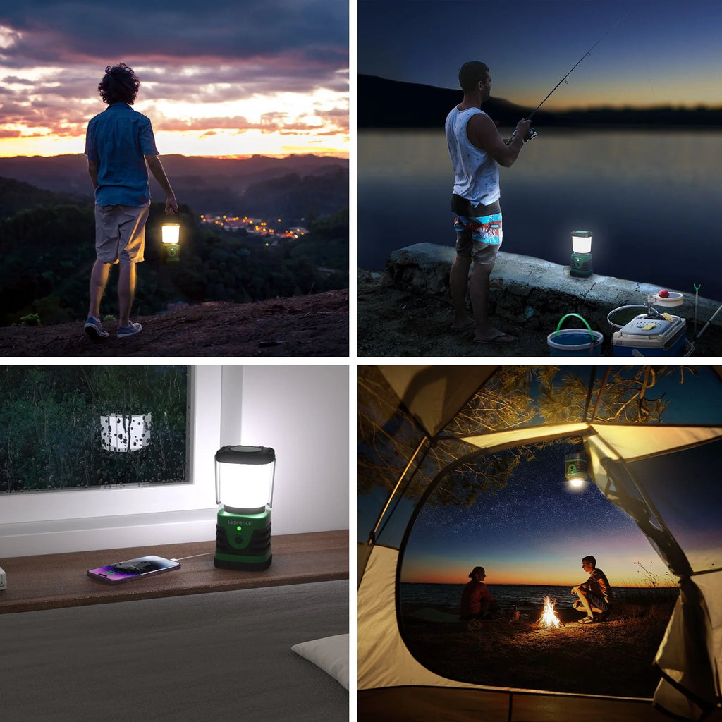 Lepro LED Camping Lantern Rechargeable 1000LM for Emergency Power Outage L80024