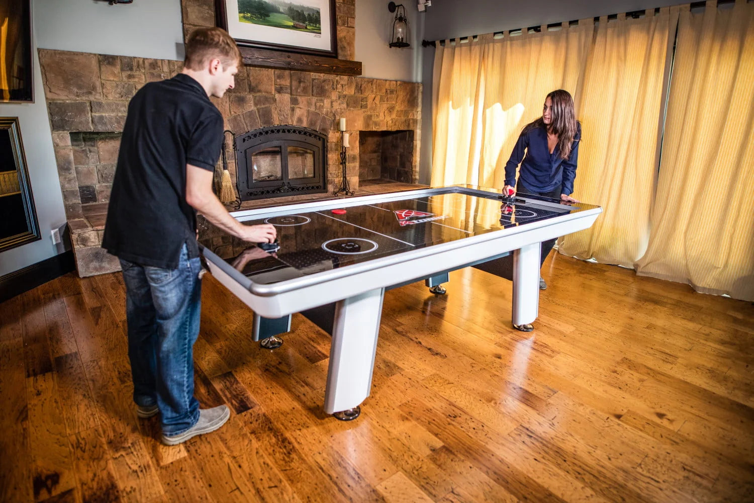 Atomic Avenger 8' Hockey Table with LED Scoring and 120V Blowers L3603