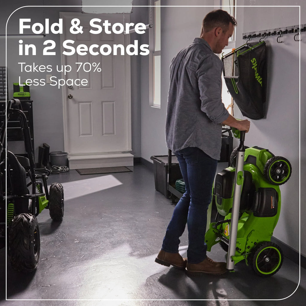 Greenworks 60V 21" Self Propelled Lawn Mower with 8.0 Ah Battery & Charger Q225175