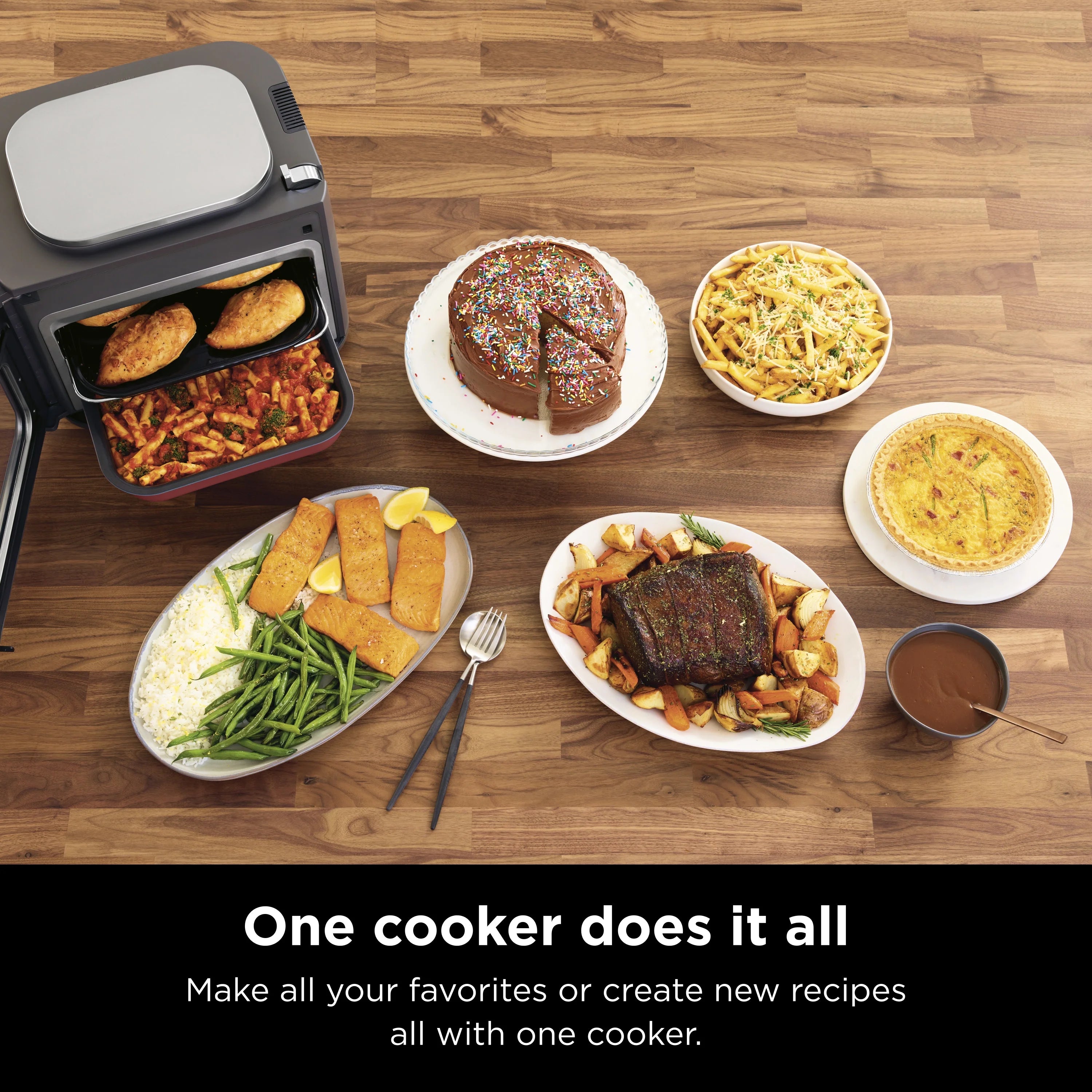 Ninja Combi All-in-One Multicooker, Oven & Air Fryer, Stainless Steel E793
