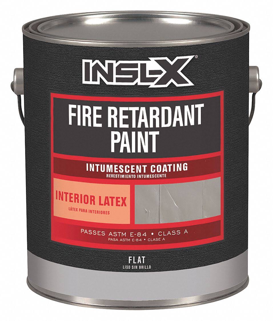 Insl-X Fire Retardant Paint Flat White Latex 5 Gal C486