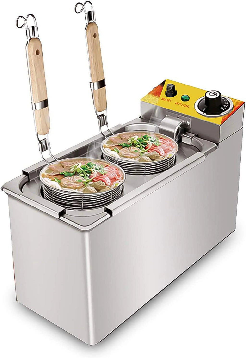 Electric Pasta Cooker | Noodle Machine | Hot For Pasta And Noodles | Stainless Steel | 2KW | 110V (2 s)