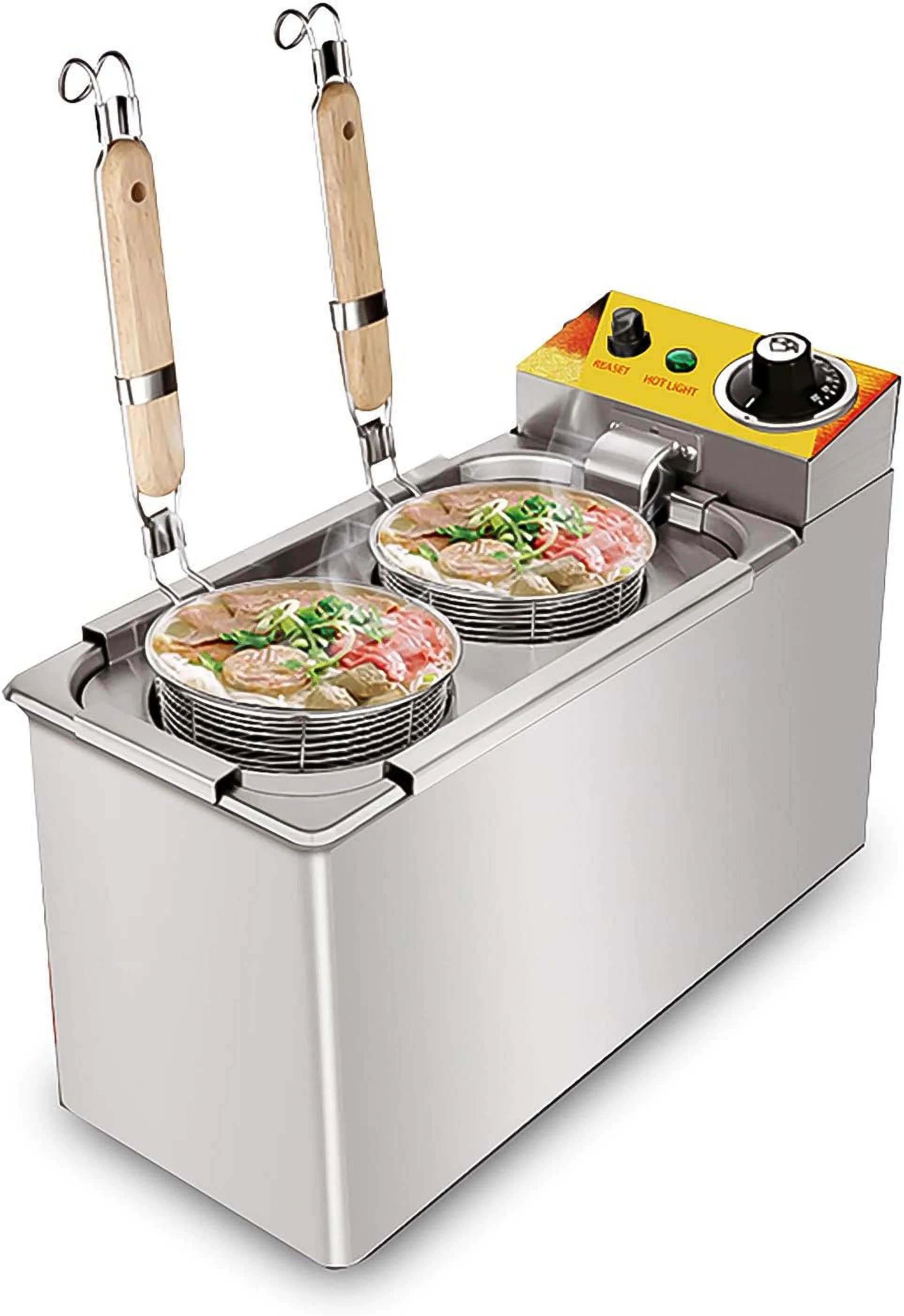 Electric Pasta Cooker | Noodle Machine | Hot For Pasta And Noodles | Stainless Steel | 2KW | 110V (2 s)