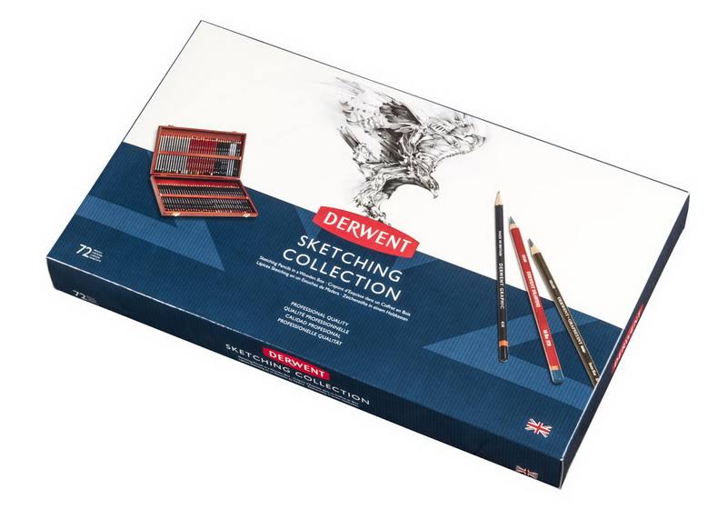 Derwent Sketching Pencil Wooden Box Set of 72 U557